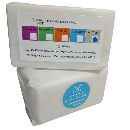 100% ORGANIC COCONUT OIL CASTILE SOAP - TEA TREE